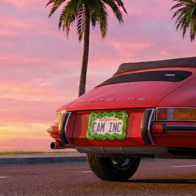 Cyber Lime-license plate frame