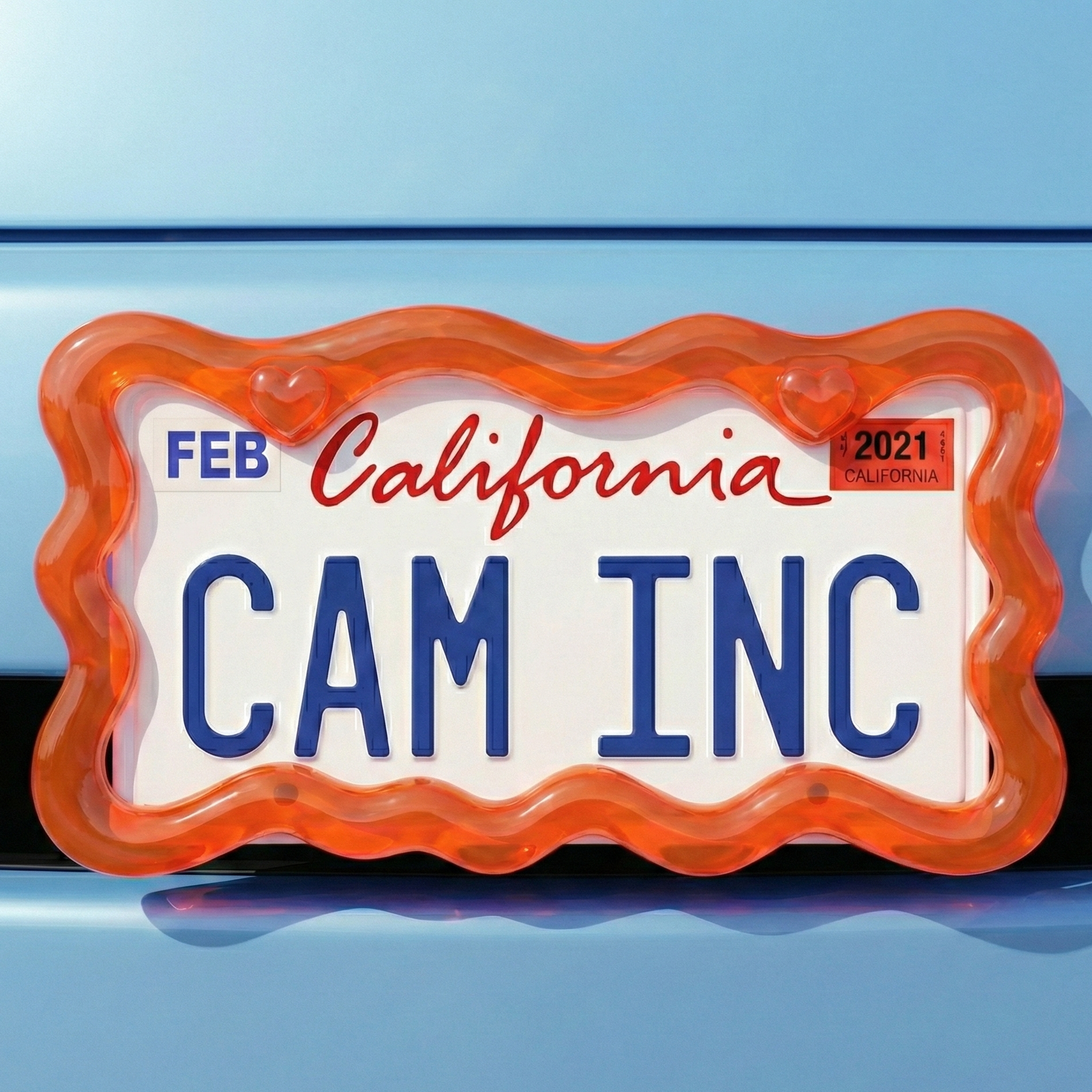 Juicy Orange-license plate frame