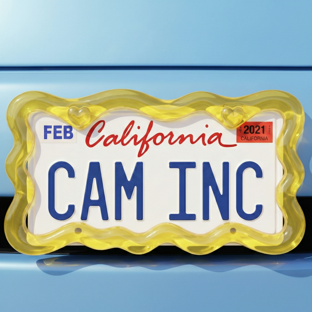 Zesty Lemon-license plate frame